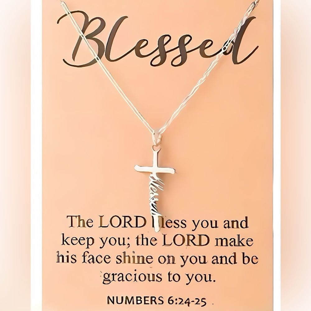 NWT GORGEOUSLY DELICATE STAINLESS STEEL BLESSED NECKLACE OTHER STYLES AVAILABLE